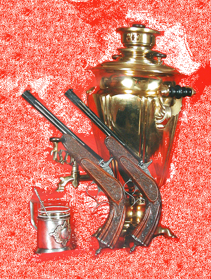 Ramsaylle kuuluneet, Tulan asetehtaalla, tilauksesta kaiverruksin varustetut pistoolit /   two Ramsays pistol