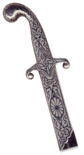 Niellokoristeinen Turkkilaisvaikutteinen  sapeli